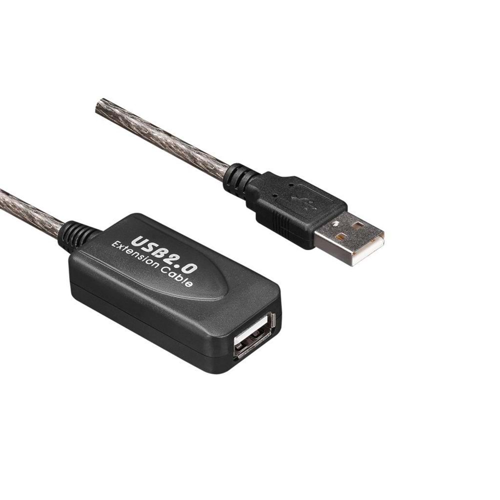 S-link SL-UE135 Usb2.0 15m Şeffaf Uzatma Kablo