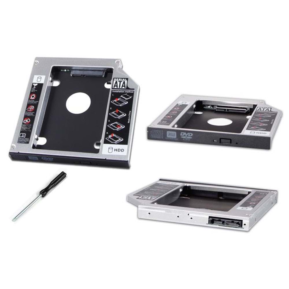 S-link SL-SSD9 SATA to SATA 9.5mm Notebook Ekstra Hdd Yuvası