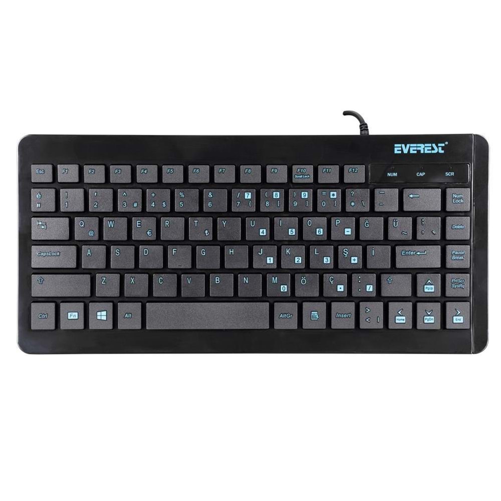 Everest KB-410 Siyah USB Türkçe Q Mini Klavye