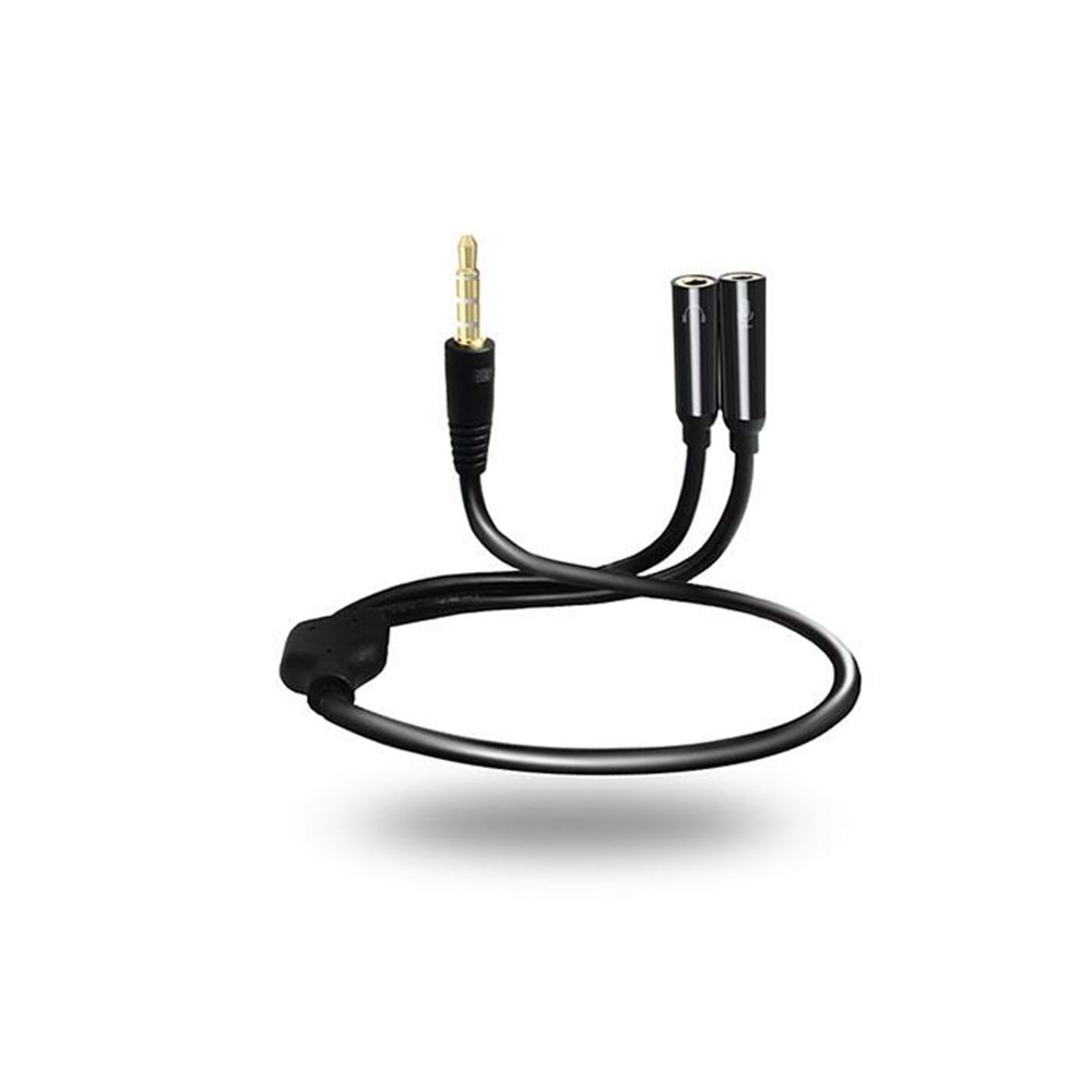 S-link SL-302MS 3.5mm Mikrofon Kulaklık Çoklayıcı Kablo, Çevirici