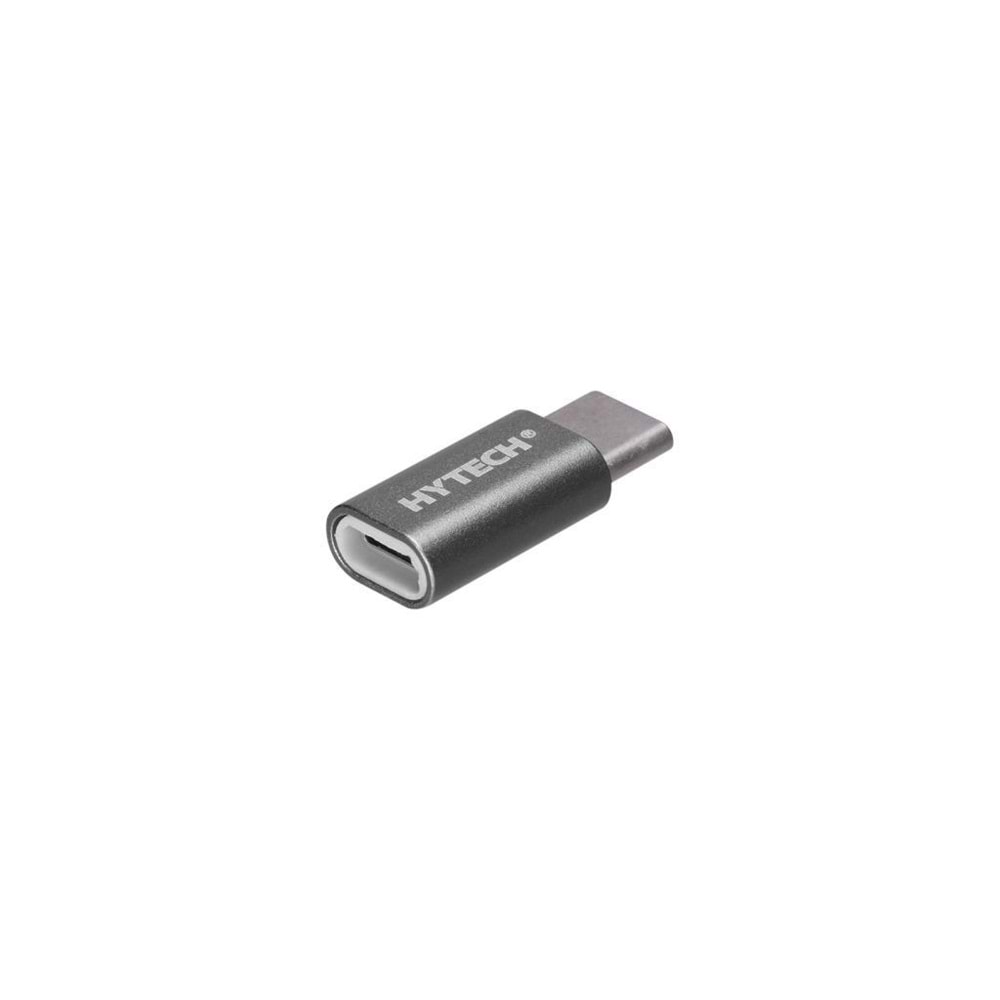 Hytech HY-XO30 Gümüş Metal Gövde MicroUSB 5pin F to Type C M Çevirici