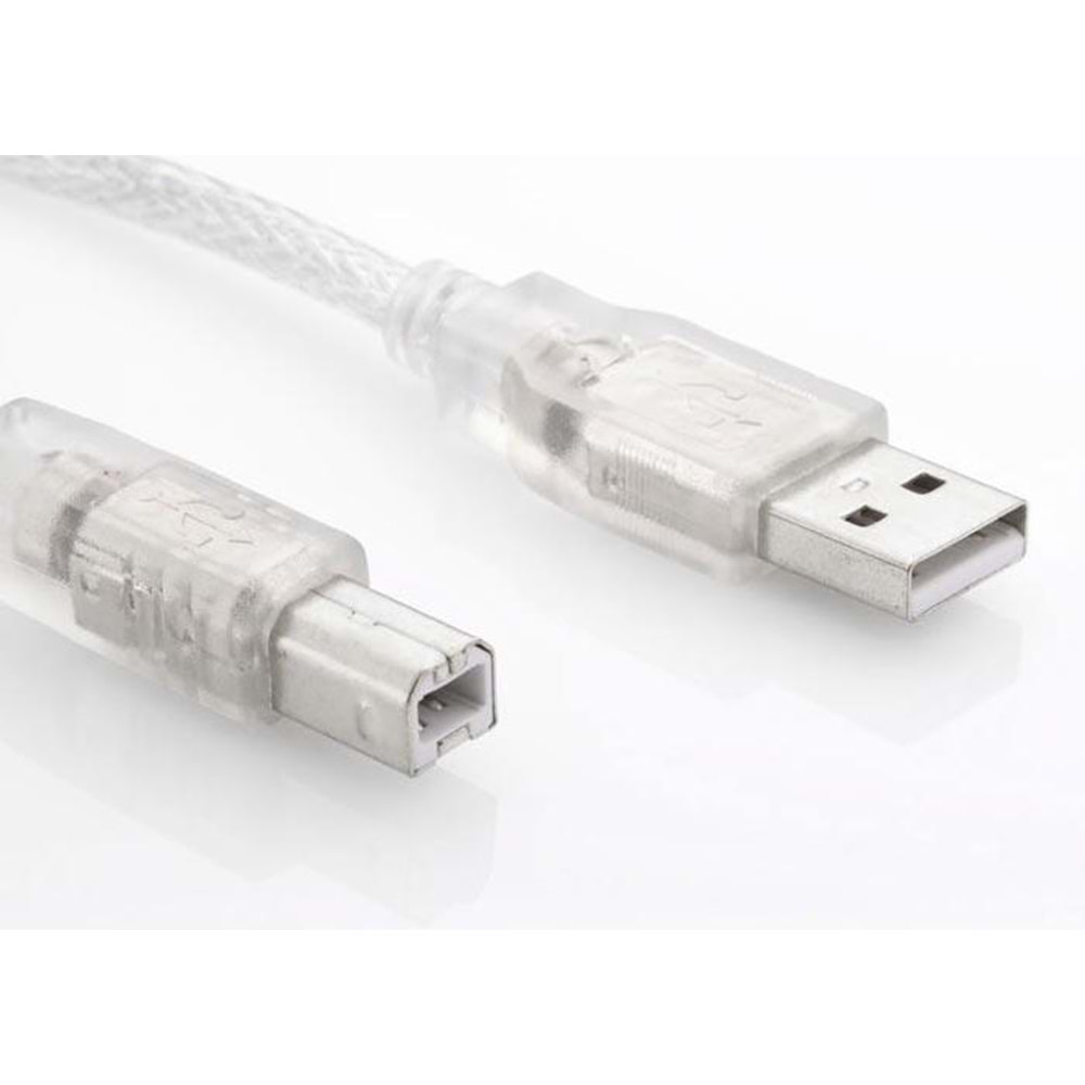S-link SL-U2003 Usb2.0 3m Şeffaf Yazıcı Kablo