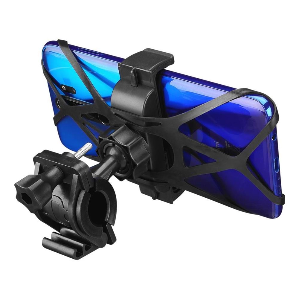 HYTECH HY-XH09 Universal Ayarlanabilir Siyah Bisiklet Telefon Tutucu