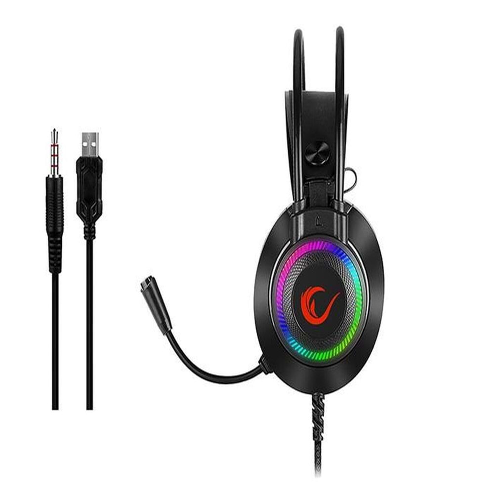 Rampage RM-K27 X-JAMMER 3,5mm 7 Renk Ledli Gaming Oyuncu Mikrofonlu Kulaklık