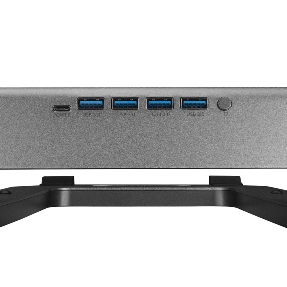 Rampage ADS-T6U RAMP 4 Adet USB 3,0 HUB ile RGB Işıklı Alüminyum Dizüstü Bilgisayar Standı