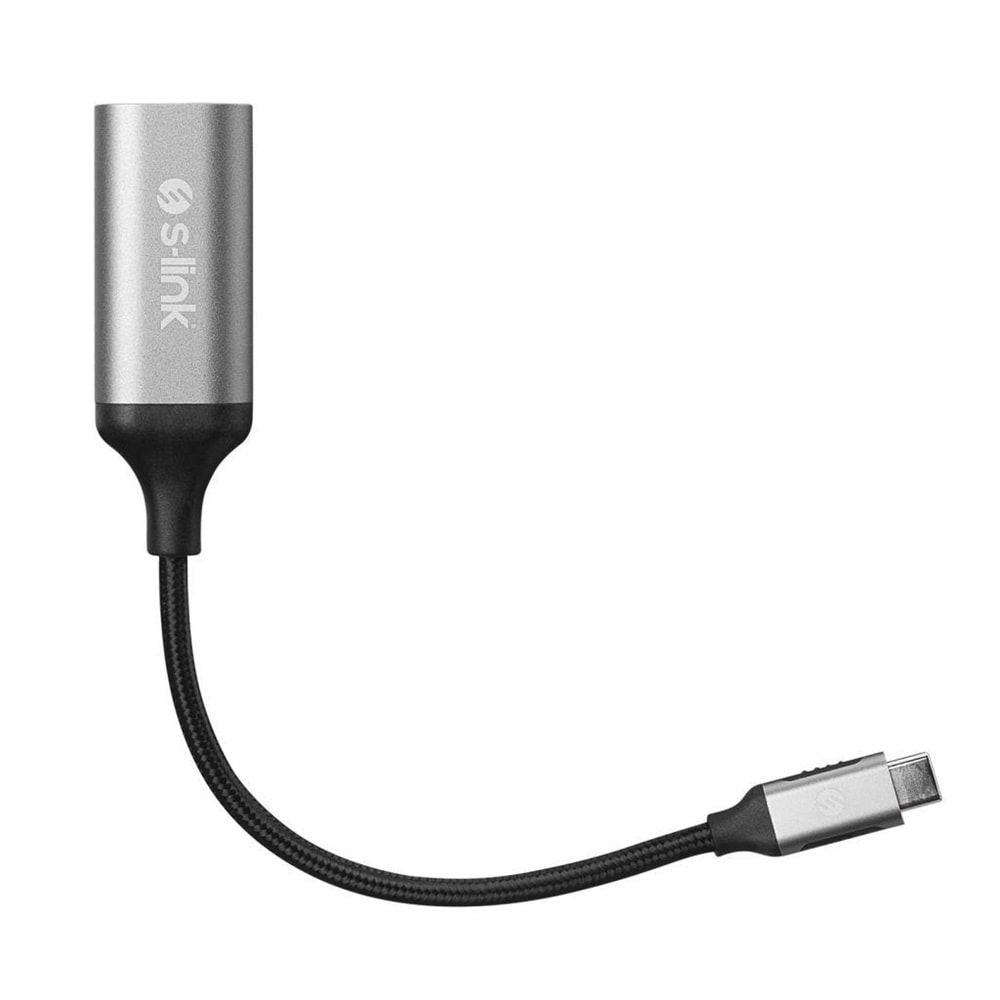 S-link SW-U5145 Gri Metal Type-C to VGA Adaptör (PC için)