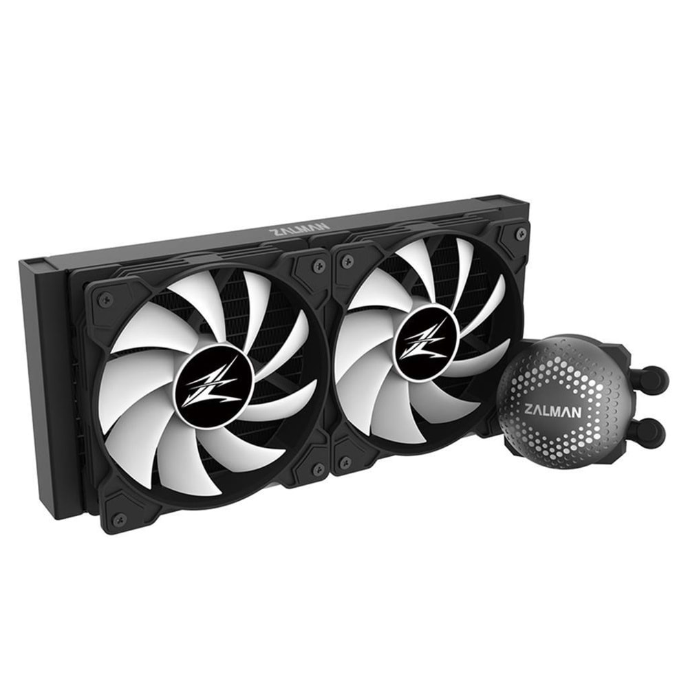 Zalman ALPHA28 Siyah 83CFM 1600RPM 2*14cm ARGB Fan AMD AM5/Intel LGA1700 280mm Sıvı Soğutmalı CPU Fan