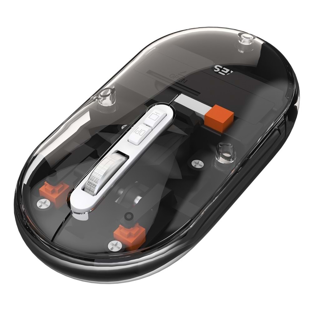 Everest SM-BT29 Glassy Usb Siyah Transparan 2in1 Bluetooth ve 2.4GHz Kablosuz Mouse