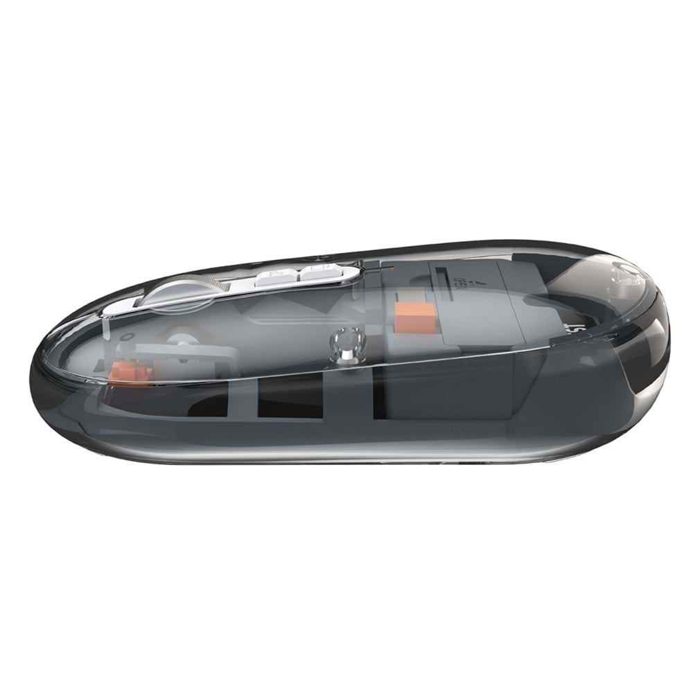 Everest SM-BT29 Glassy Usb Gri Transparan 2in1 Bluetooth ve 2.4GHz Kablosuz Mouse