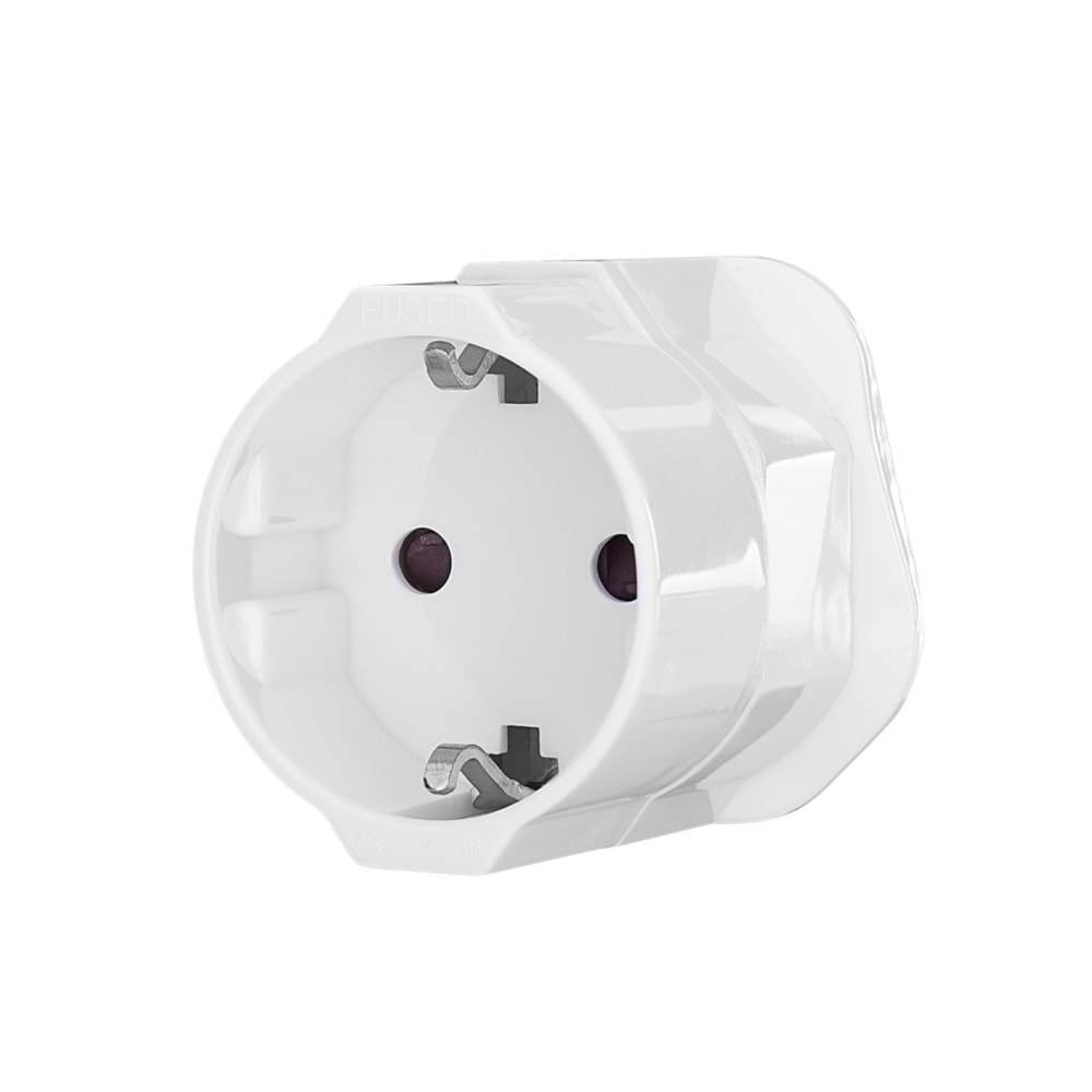 S-link SL-WL16 Avrupa/İngiltere Priz Çevirici, 220-250v İngiliz Türk Prize Dönüştürücü, Hac ve Umre için Priz Dönüştürücü