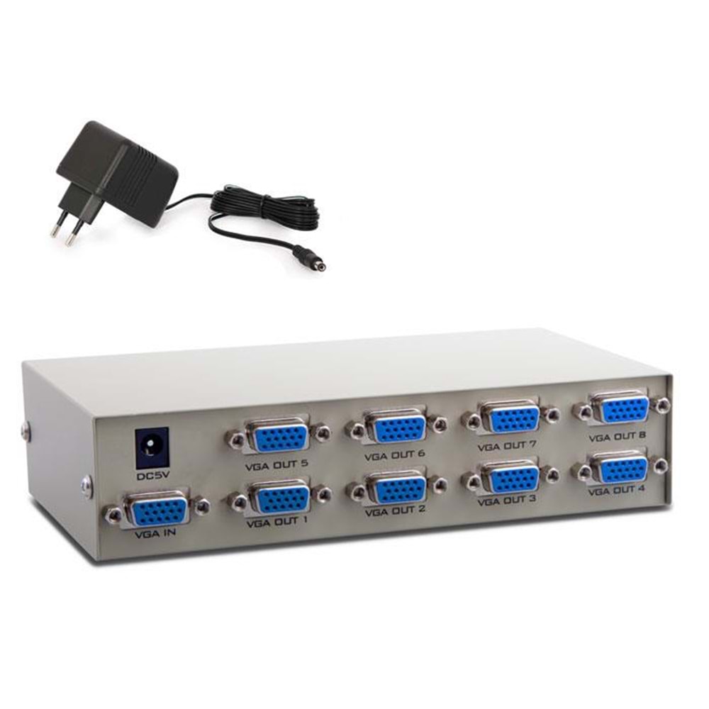 S-link MSV-1815 8 VGA 150Mhz Monitör Splitter