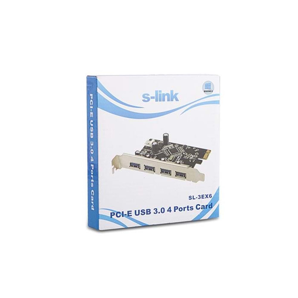 S-link SL-3EX6 PCI Express Usb 3.0 4 Port Kart