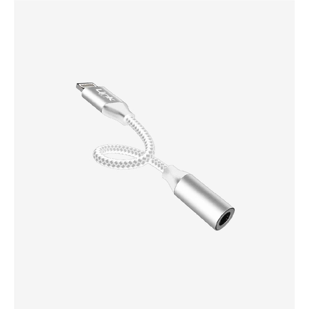 LinkTech A199 Beyaz Lightning to 3.5mm AUX Çevirici Dönüştürücü