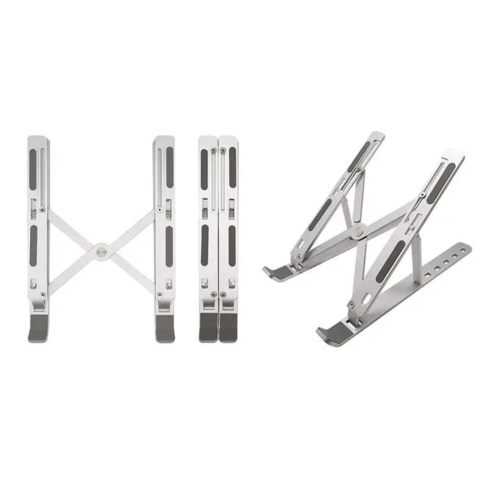 NBTech ADS-AL05 Alüminyum Ayarlı Laptop Macbook Notebook Yükseltici Tutucu Stand