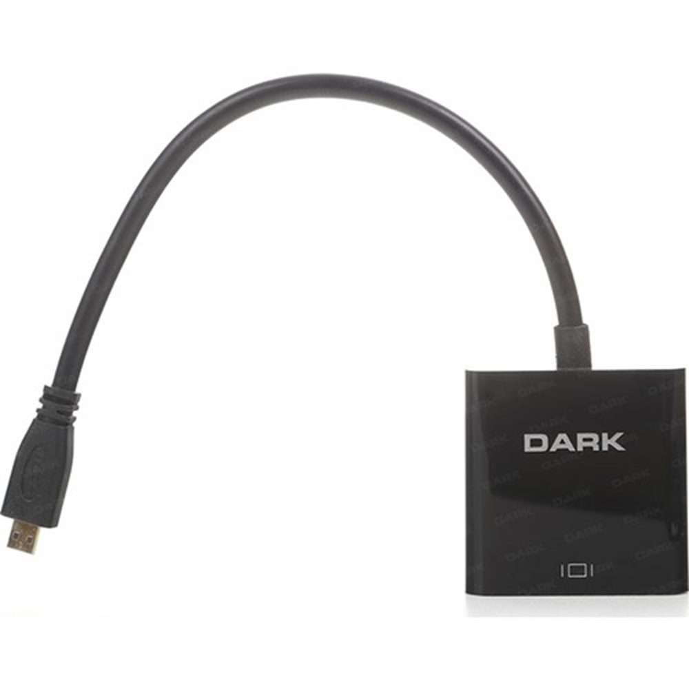 Dark Micro HDMI - VGA Aktif Dijital- Analog Dönüştürücü (DK-HD-AHDMICROXVGA