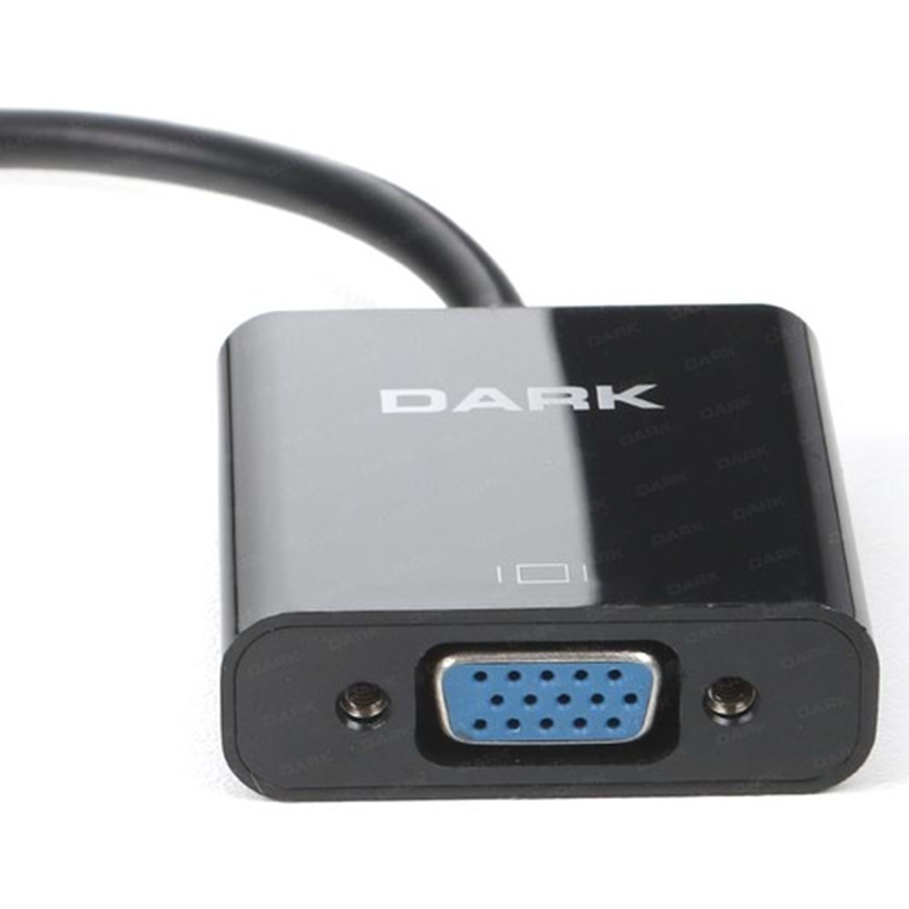 Dark Micro HDMI - VGA Aktif Dijital- Analog Dönüştürücü (DK-HD-AHDMICROXVGA