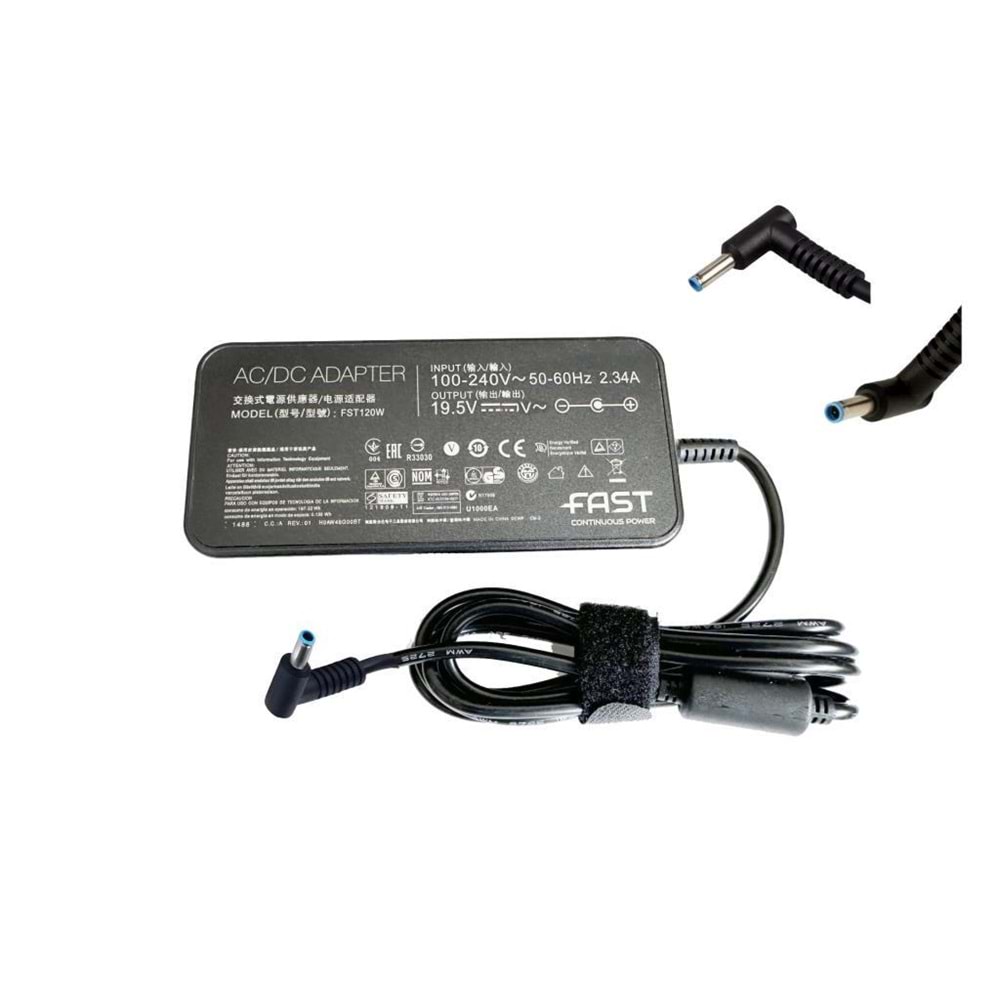 Fast C29 19.5V 6.15A 120W Yeni Nesil HP Şarj Adaptör (HP 4.5*3.0mm/Pin İğneli)