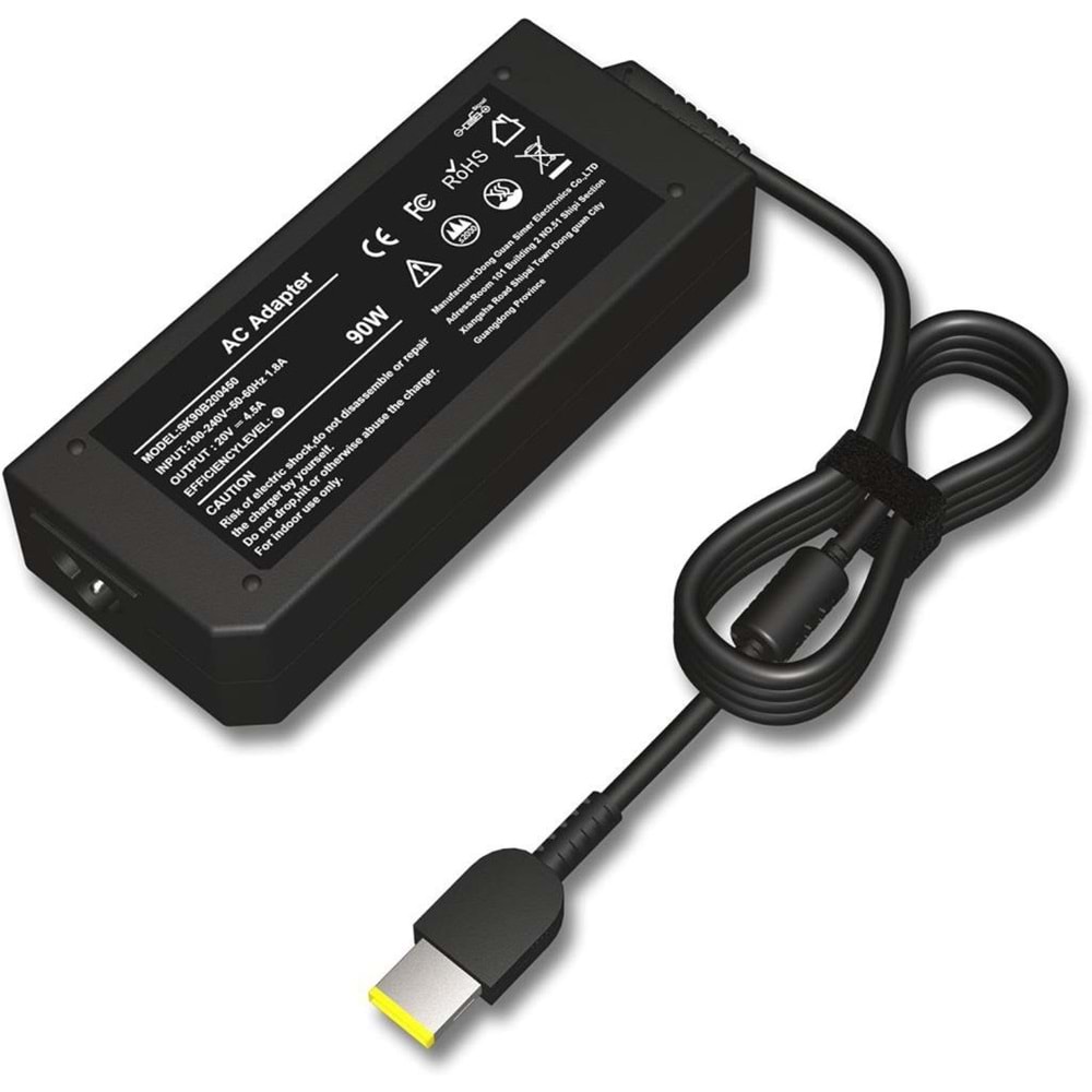 Fast CU33 90W 20V 4.5A Lenovo USB Adaptör, Lenovo Notebook Standart Şarj Aleti
