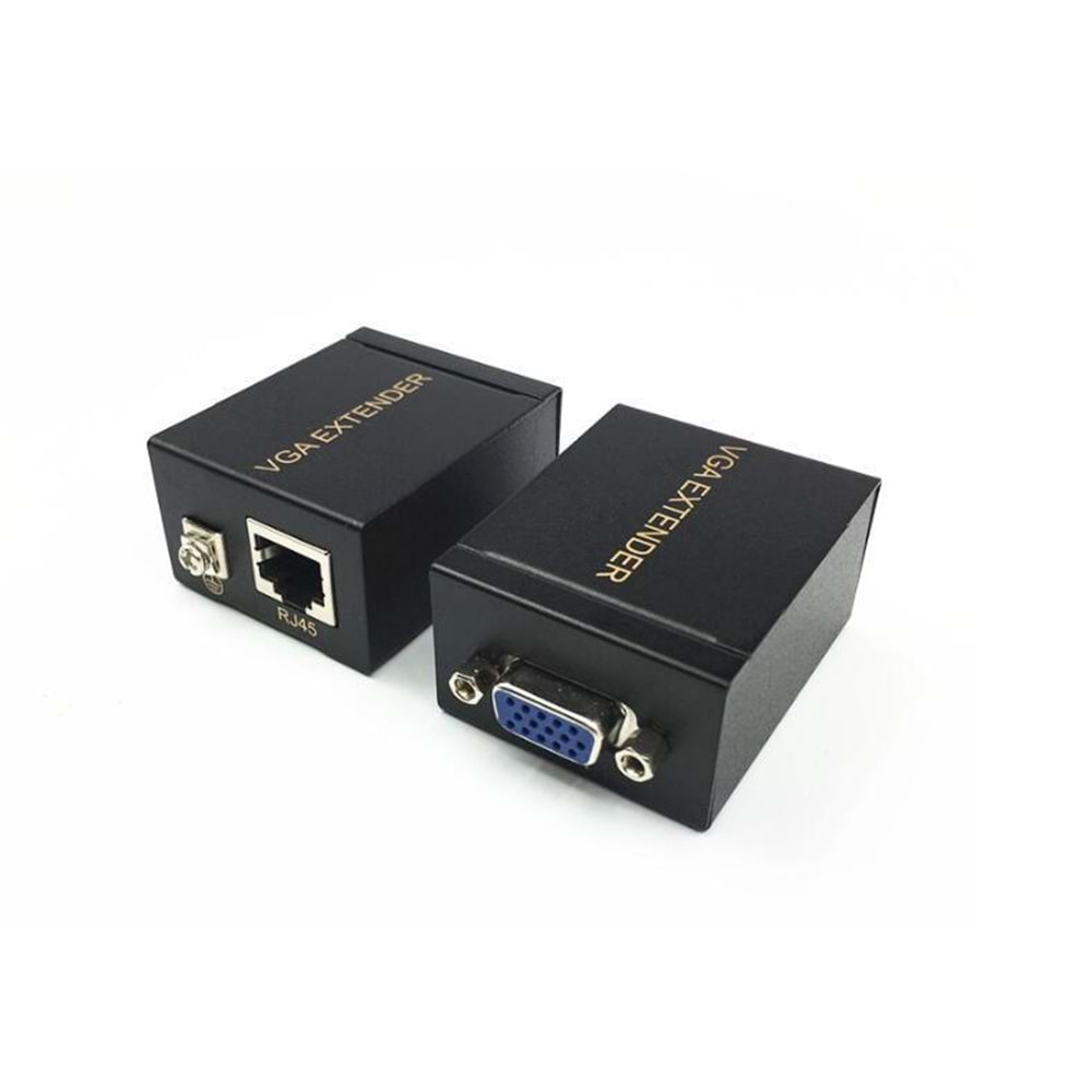 Dark 60 metre CAT6 Network Üzerinden VGA Uzatıcı, VGA Extender, Cat6 VGA Görüntü Aktarma DK-HD-EXV1