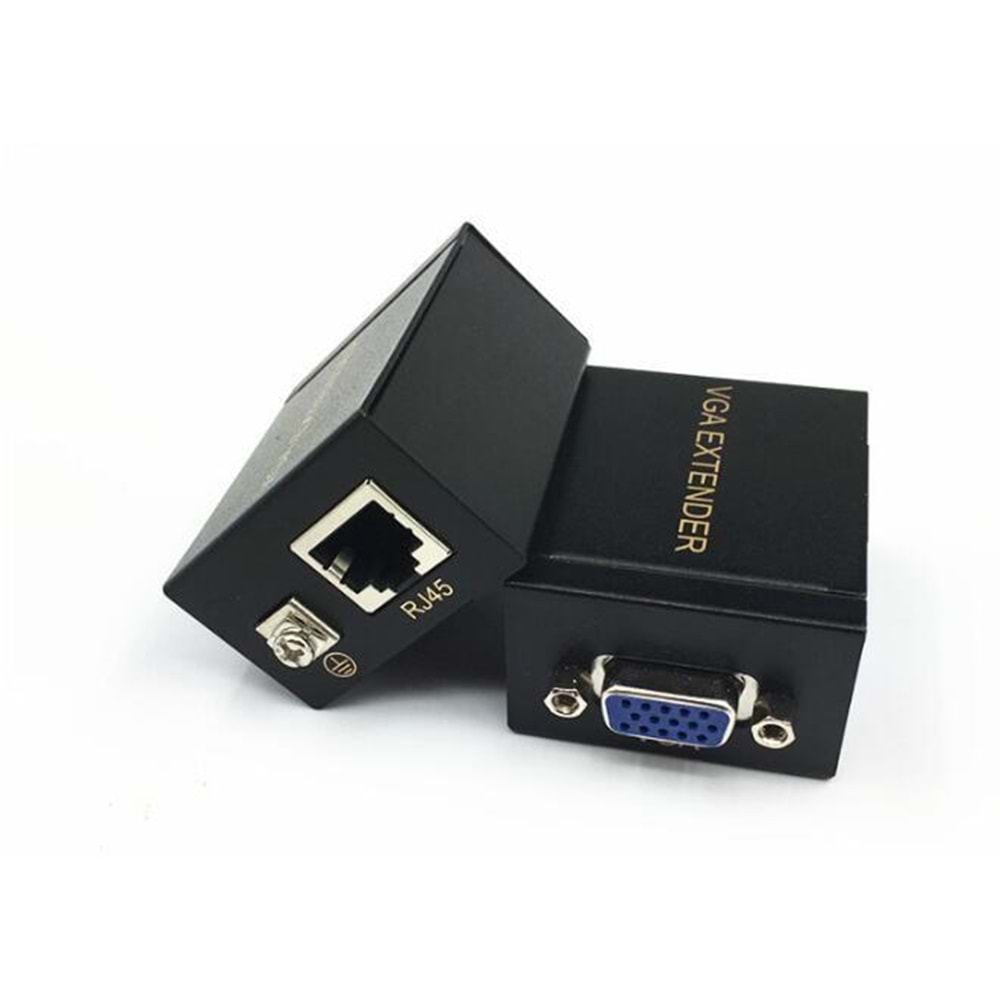 Dark 60 metre CAT6 Network Üzerinden VGA Uzatıcı, VGA Extender, Cat6 VGA Görüntü Aktarma DK-HD-EXV1