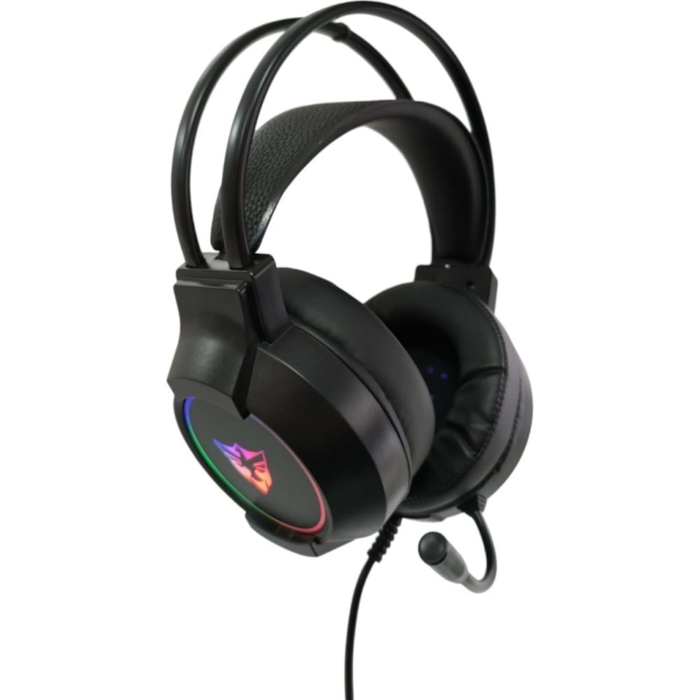 YILIMA G606 Siyah USB 7.1 Surround RGB Işık Efektli Gaming Oyuncu Mikrofonlu Kulaklık, 7.1 Kulaklık, 7.1 Oyuncu Kulaklığı