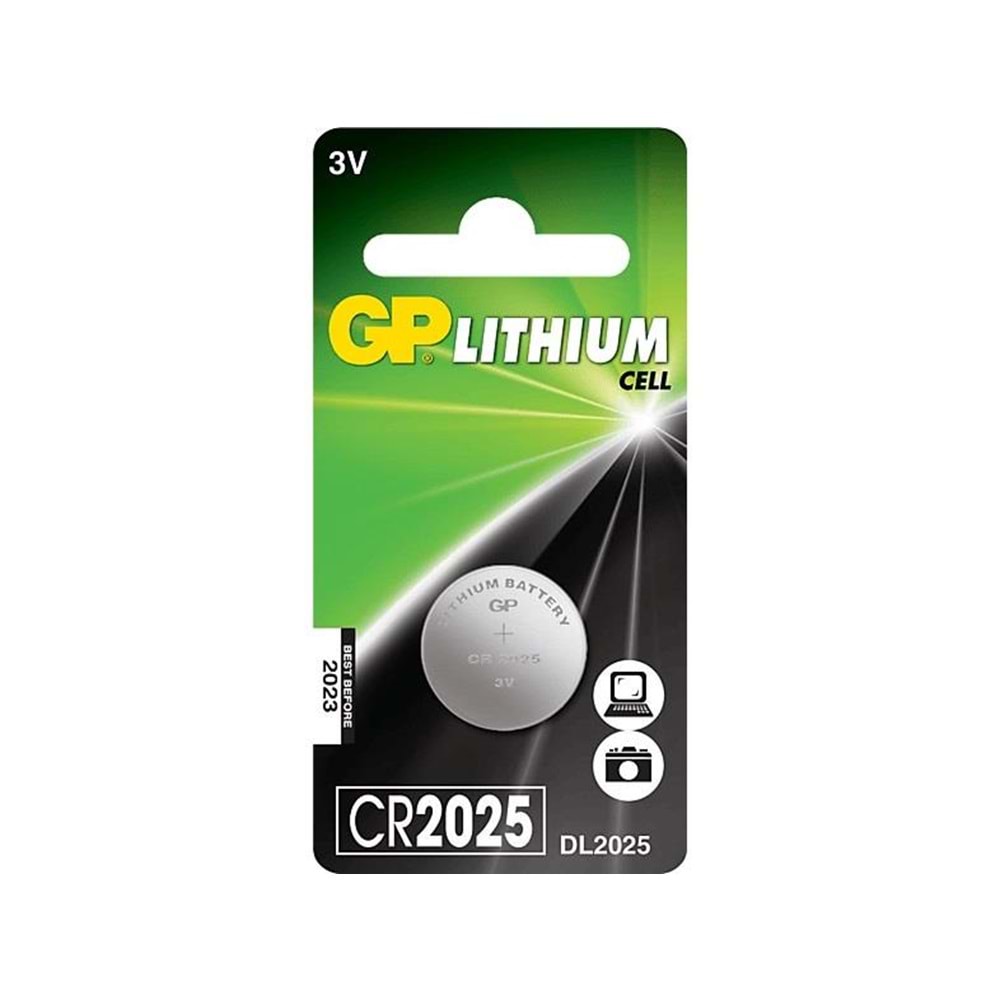 Gp CR2025 Pil 3V Lithium