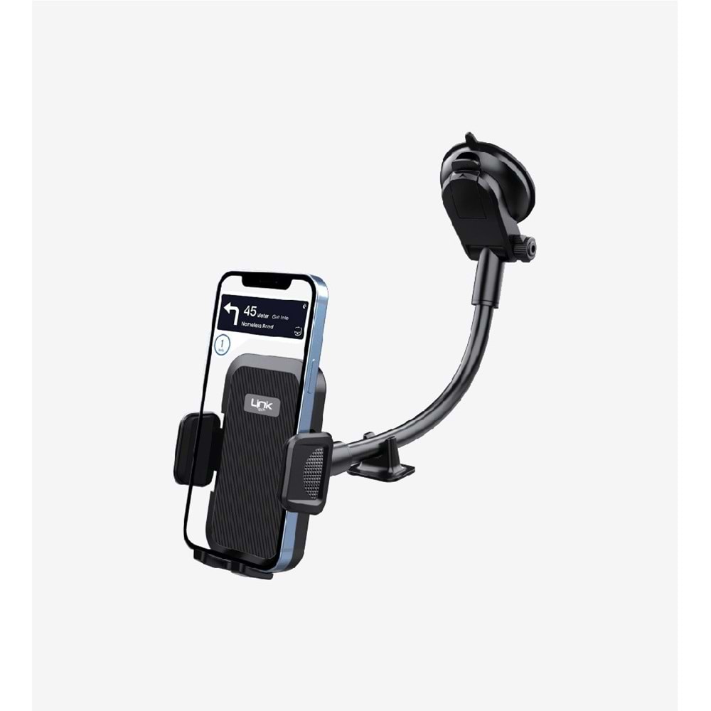 LinkTech H711 Vantuzlu Esnek Kollu Araç Telefonu Tutacağı