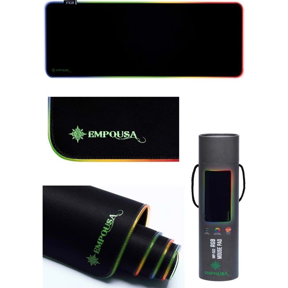 Inca IMP-022 Empousa Rgb 7 Farklı LED Işıklı Gaming Oyuncu Mouse Pad (Led Arızalı)