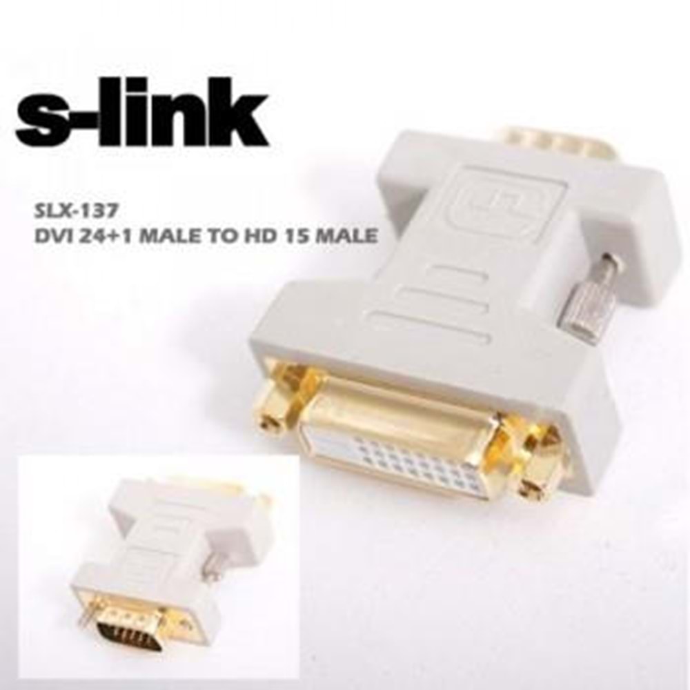 S-LINK DVI 24+1 F TO VGA ÇEVİRİCİ Siyah