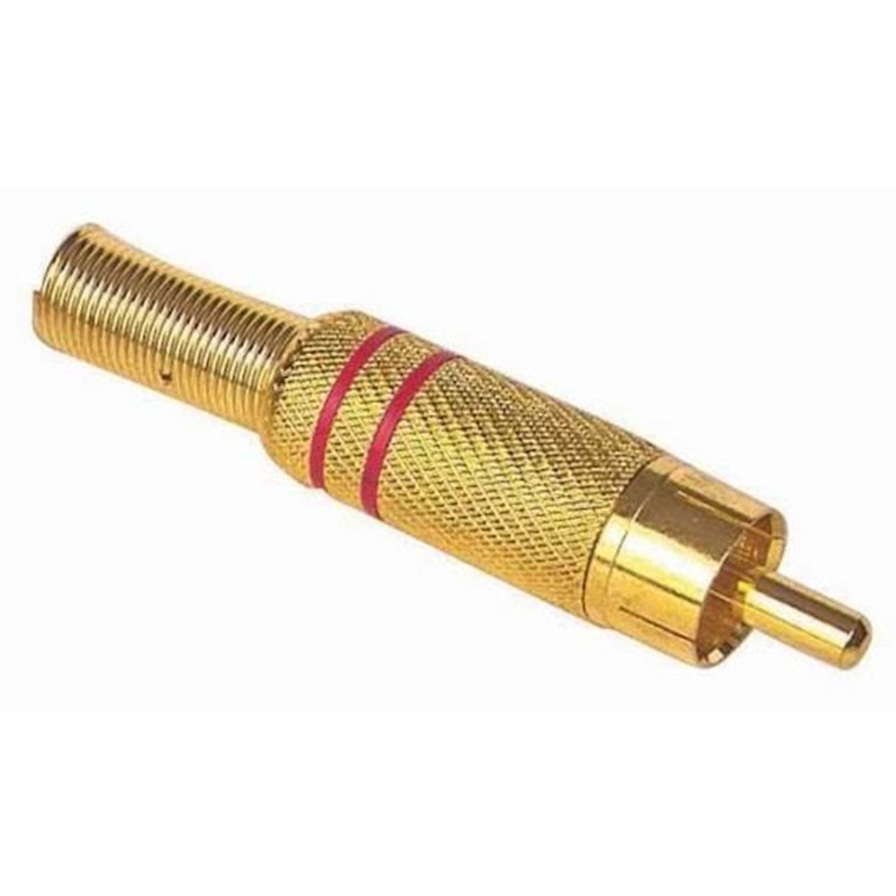 NBTech RCA Erkek Tos Jak Fiş Metal 1. Kalite ( 1 Adet)