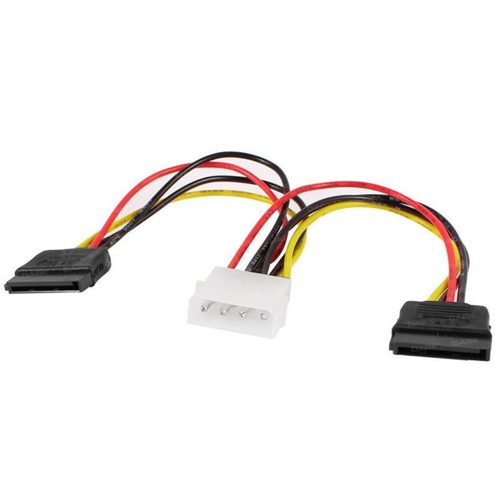 Dark P102 4Pin Molex - 2x15Pin SATA Dönüştürücü Kablo DK-CB-P102