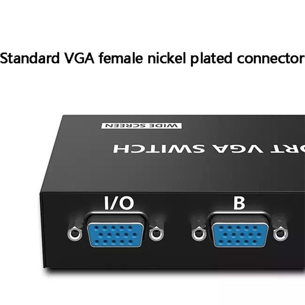 NBTech NB-1260 2 Port Vga Switch, Vga Splitter, Manuel Vga Switch 2 port (2 PC 1 Ekran)