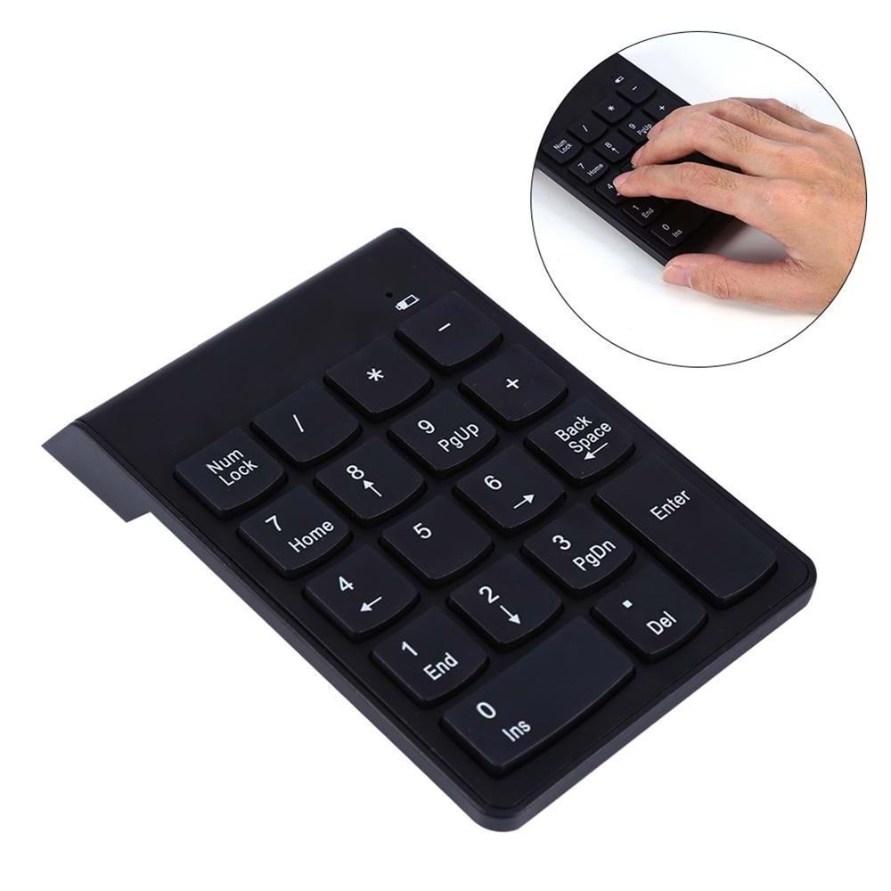 NBTech NB-1510K Siyah Usb Kablosuz Numerik Klavye Keypad