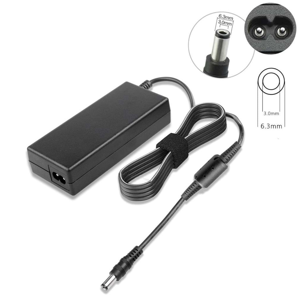NBTech NB-15V Siyah 15V 5A 75W Şarj Adaptör 2.5mm Standart Uç Adaptör, 15V Adaptör