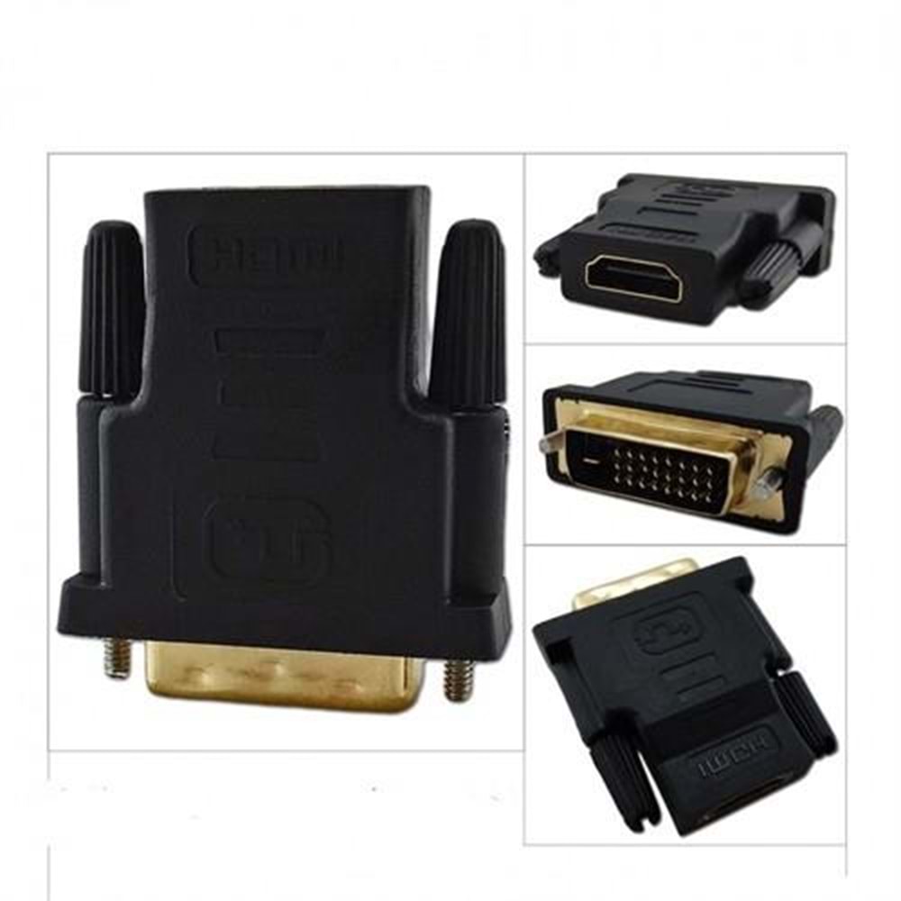 NBTech NB-1815 (24+1)M DVI TO HDMI F Adaptör (DVI Erkek-HDMI Dişi)