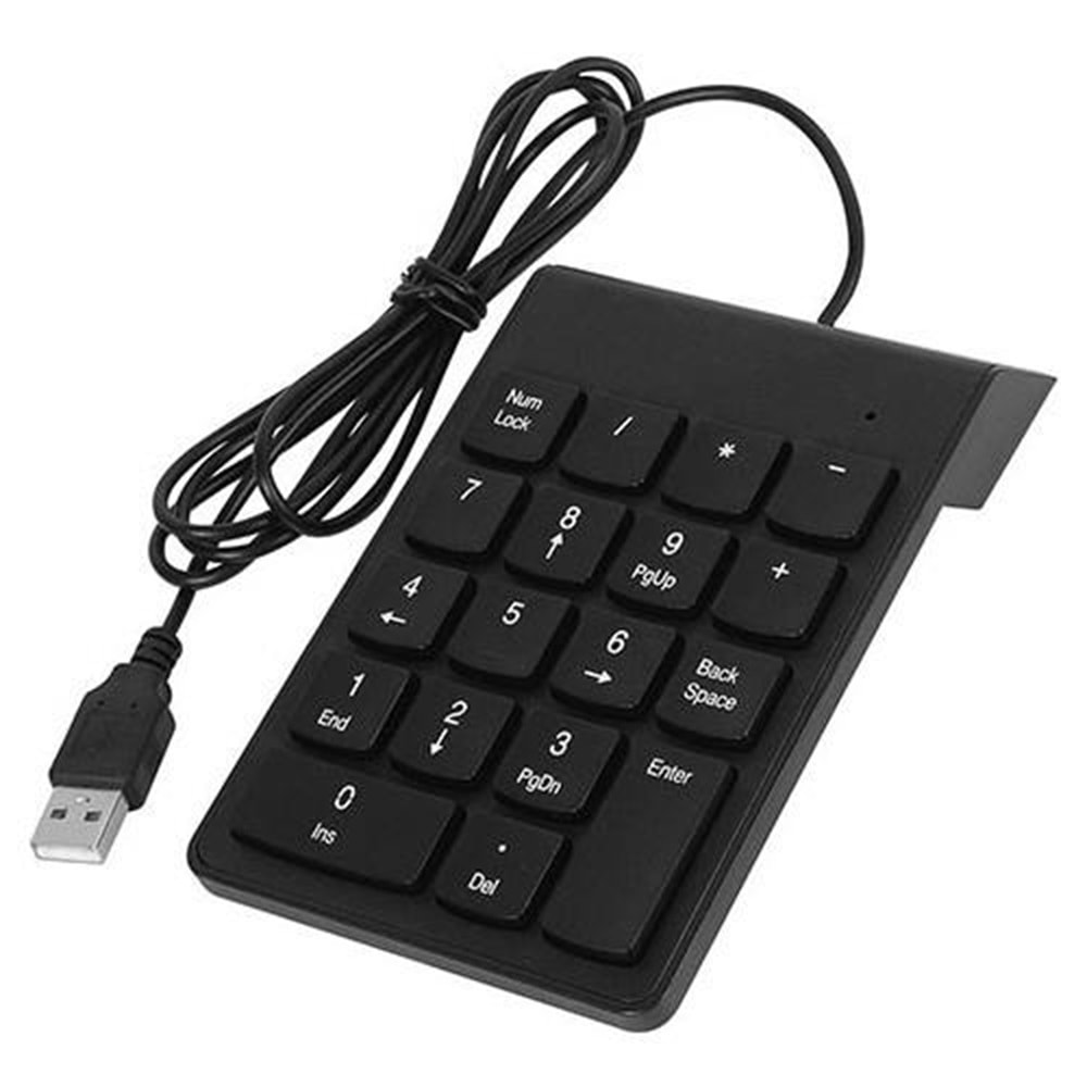 NBTech NB-1864 Usb 2.0 Siyah Numerik Klavye Keypad Kablolu