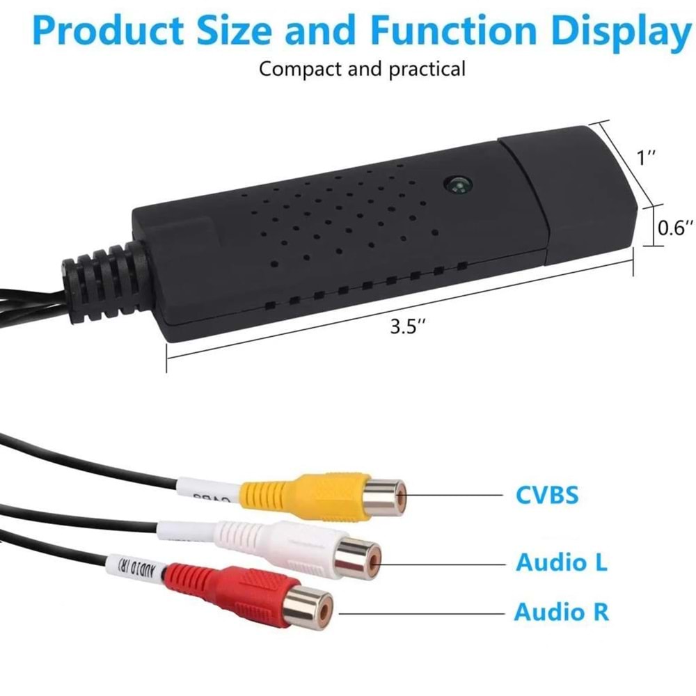 NBTech NB-2410 Usb Capture 2.0 Video Edit Çevirici, s-video capture USB