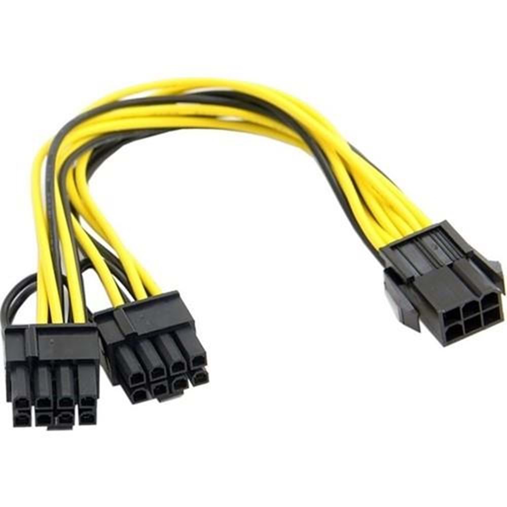 NBTech NB-4302 6 pin to 2x8 Pin PSU Ekran Kartı Güç Çevirici Kablo