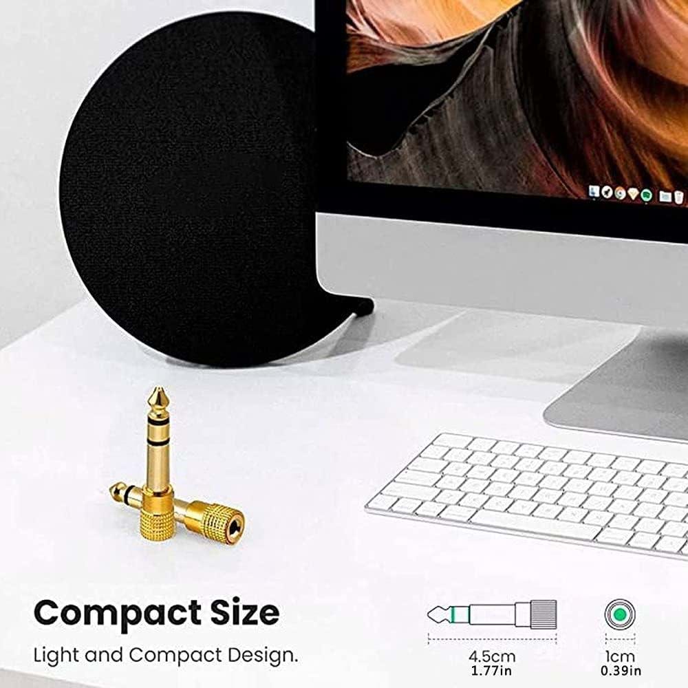 NBTech NB-4458 6.3 mm Erkek To 3.5 mm Dişi Çevirici Dönüştürücü Jack Adaptörü