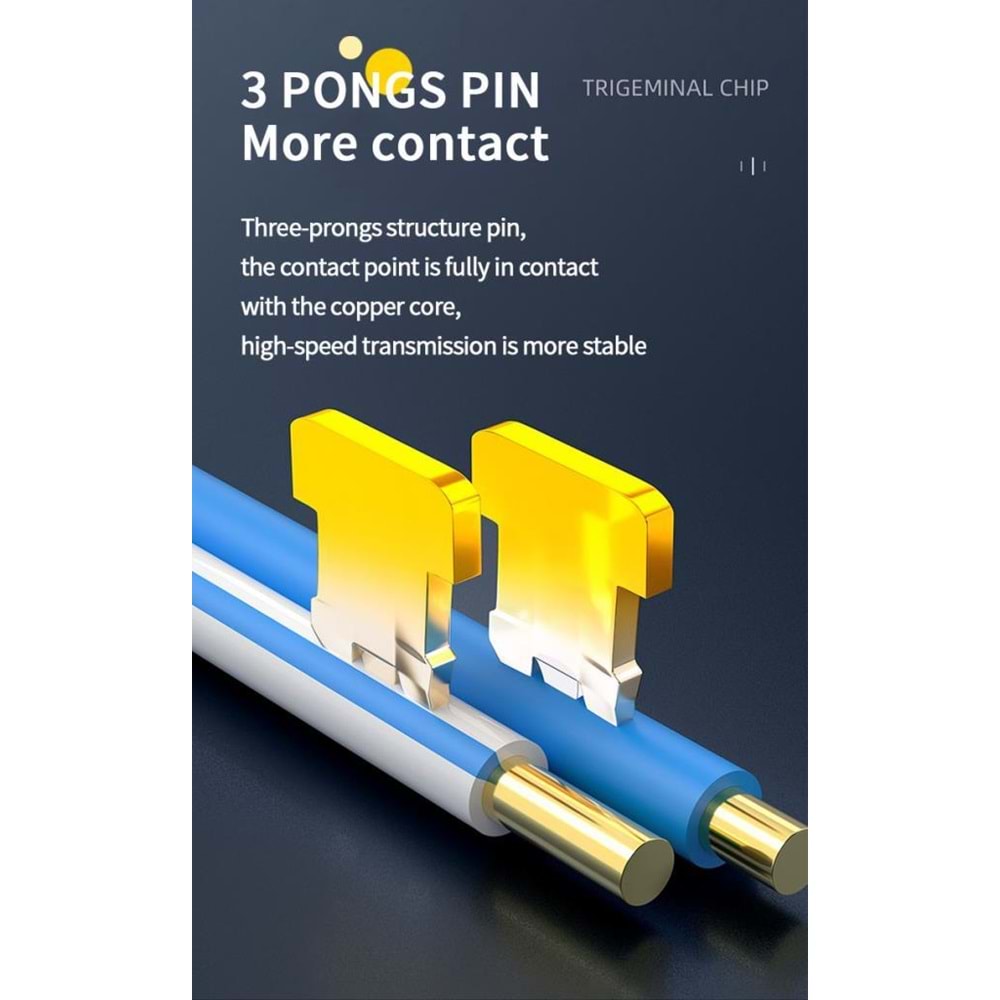 NBTech NB-560C6 RJ-45 Cat6 100 Lü Paket Yeni Nesil RJ45 Jack UTP