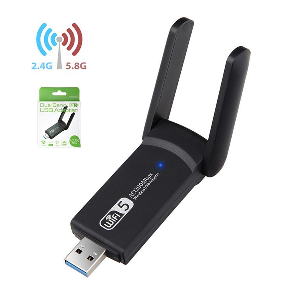 NBTech NB-AC1200 Realtek RTL 8812BU Ac1200 USB3.0 1200Mbps Wifi Adaptör, 2.5G 5G Wireless Adaptör, USB Wifi Alıcı