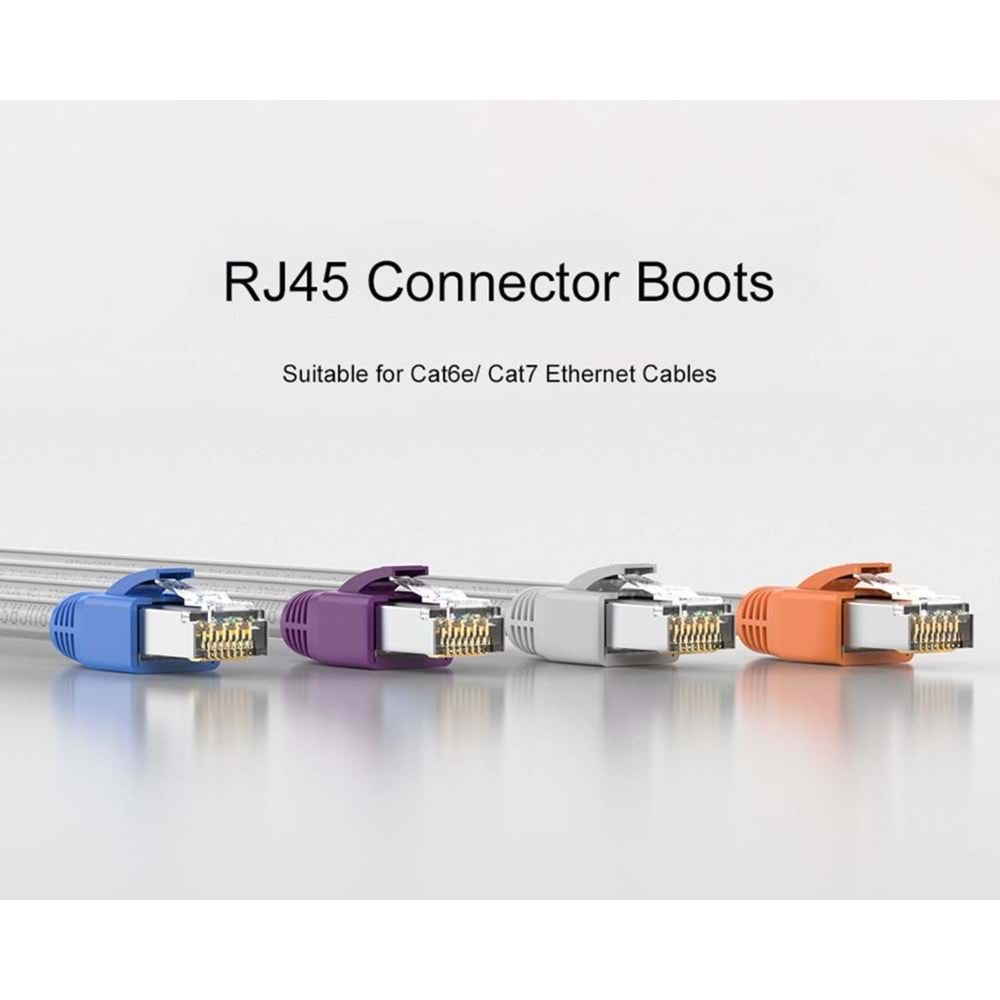 NBTech Nb-CAT7100 Cat7 RJ45 Koruma Kılıfı CAT7 Cover Gri 100 Adet