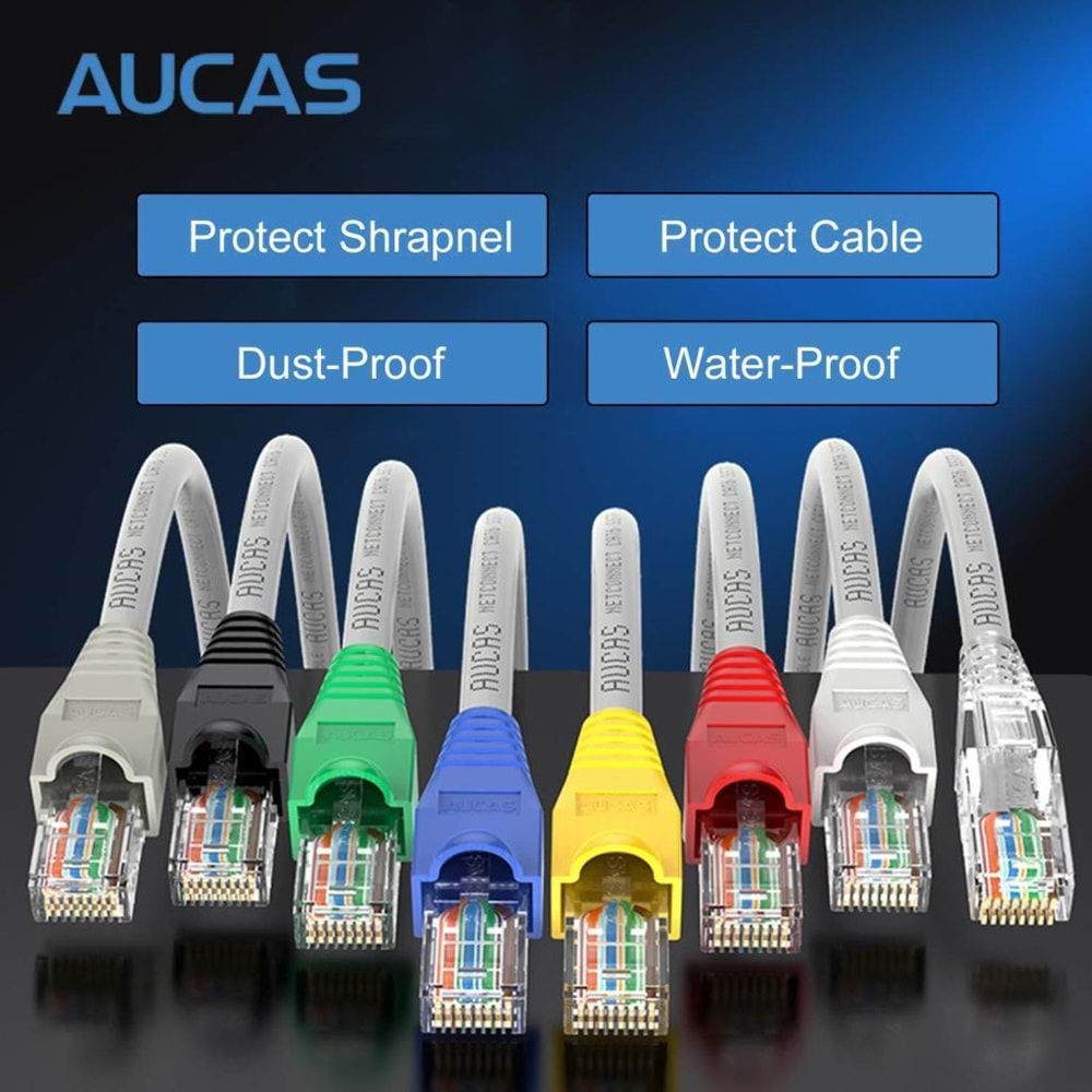 NBTech Nb-CAT7100 Cat7 RJ45 Koruma Kılıfı CAT7 Cover Gri 100 Adet