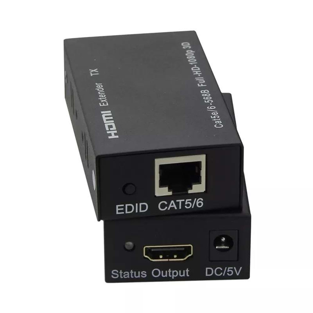 NBTech NB-HDEX60 60 metre CAT6 Network Üzerinden HDMI Uzatıcı, HDMI Extender, Cat6 Hdmi Görüntü Aktarma