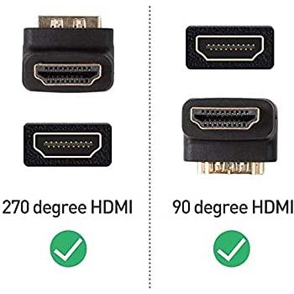NBTech NB-HDMFM HDMI to HDMI Erkek Dişi L Dirsek Ara Konnektör