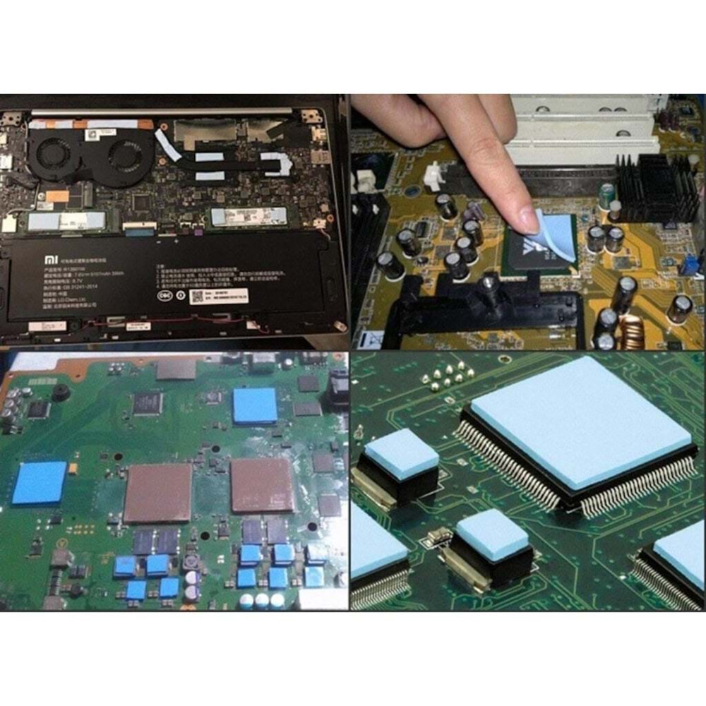 NBTech NB-PAD20 10x10 cm 1mm 20Gr Yüksek İletken Termal Pad, Mavi Thermal Pad (M2 ssd, Chipset, Cep telefonu, Notebook, PS4,PS5 Uyumlu)