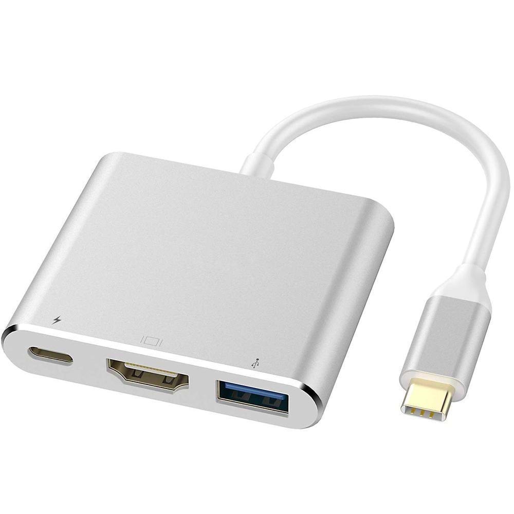 NBTech NB-U515 Gri Metal Type-C to 4K HDMI + USB 3.0 Çevirici Adaptör