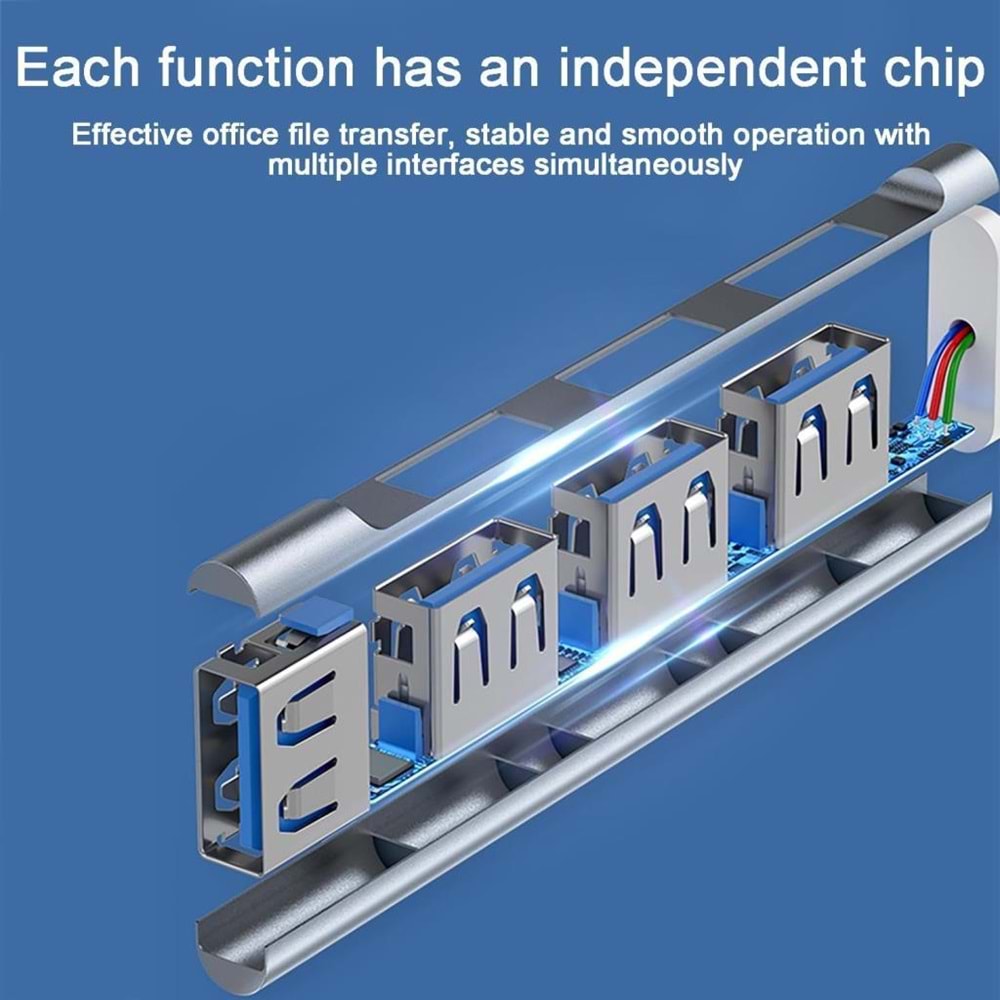 NBTech NB-TYP060 4 Port Type-C USB3.0 Çoklayıcı, 4 Port Type C USB Çoklayıcı, Type C + USB3.0 Çoklayıcı