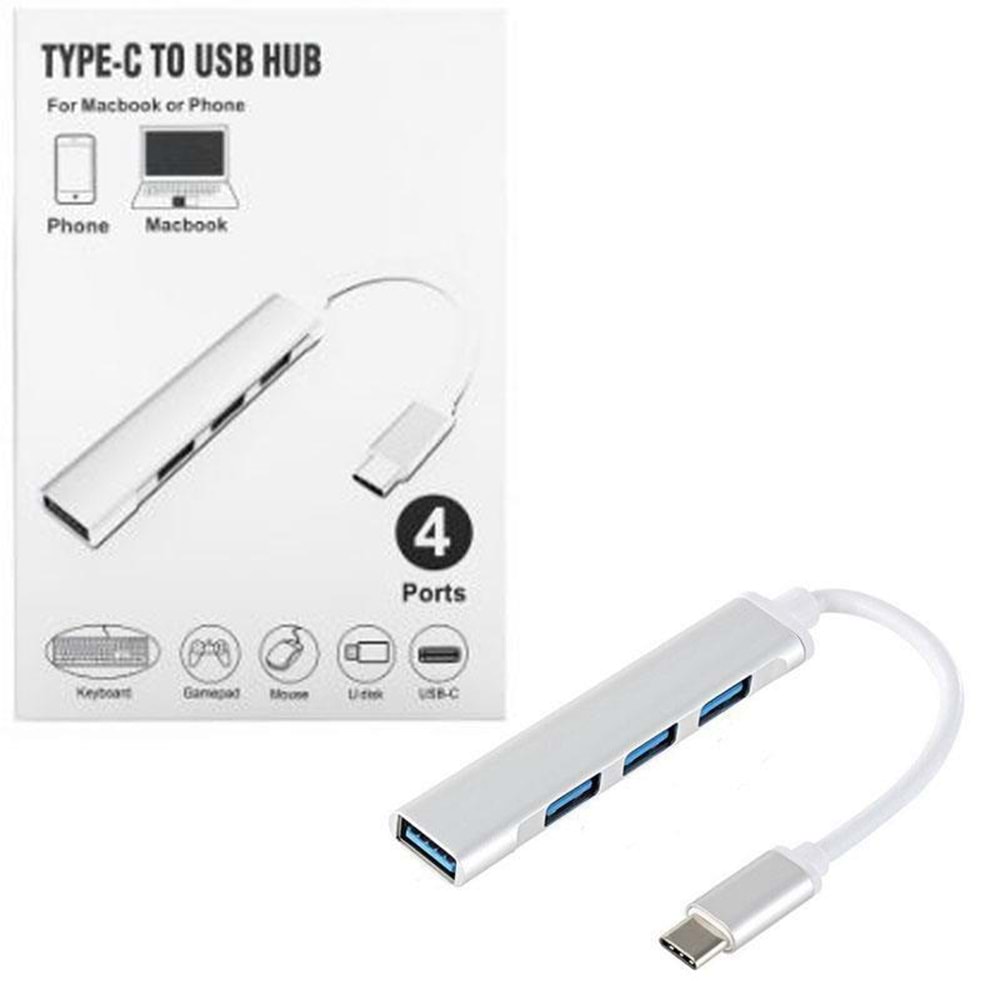 NBTech NB-TYP4 Macbook/Asus/Hp/Lenovo 4 Port Type-C USB3.0 Çoklayıcı