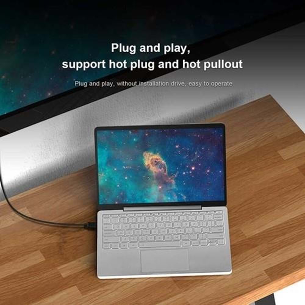 Qgeem QG-UA17 Type-C To VGA Kablo 1.2 mt